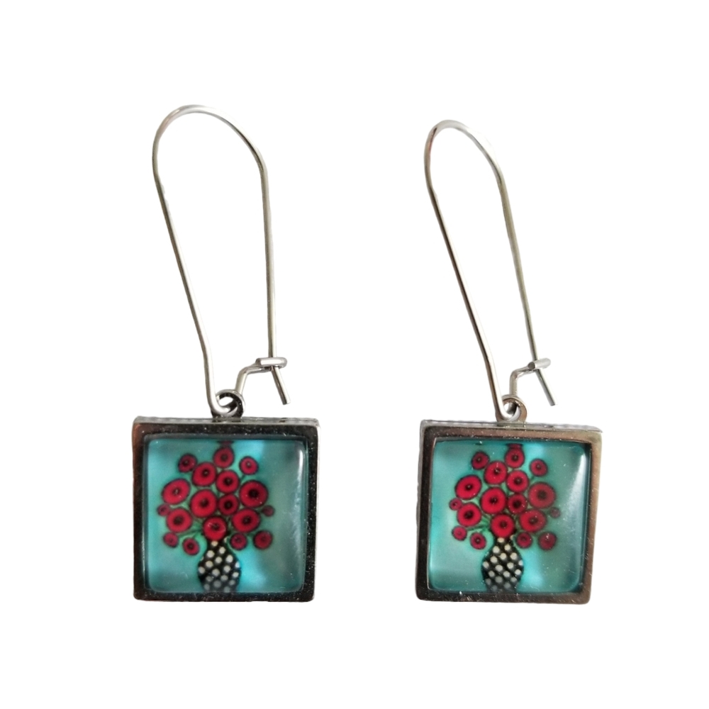 Handcrafted Floral Earrings